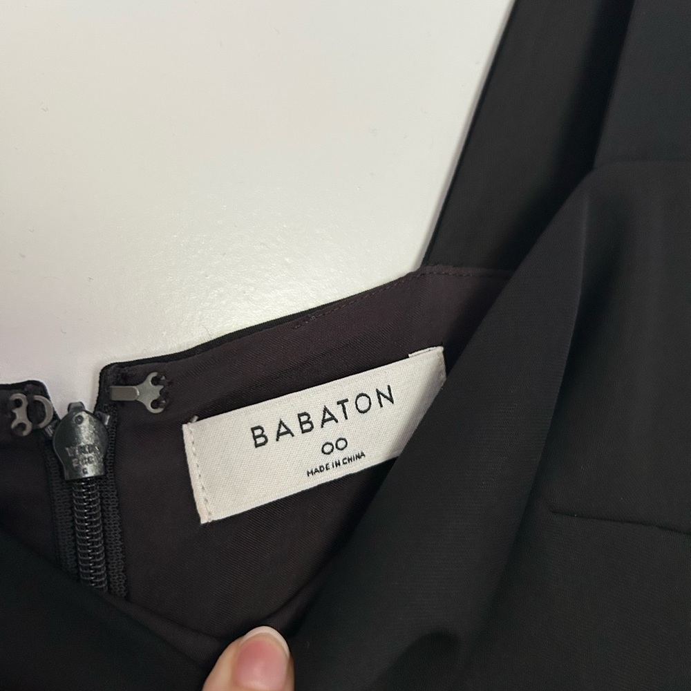 Babaton 90s Slit Black Dress